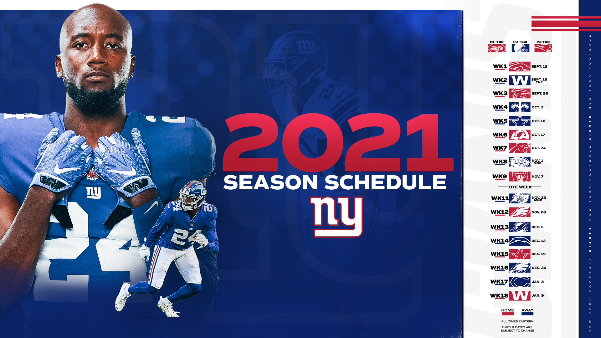 Giants Schedule New York Giants Giants Com